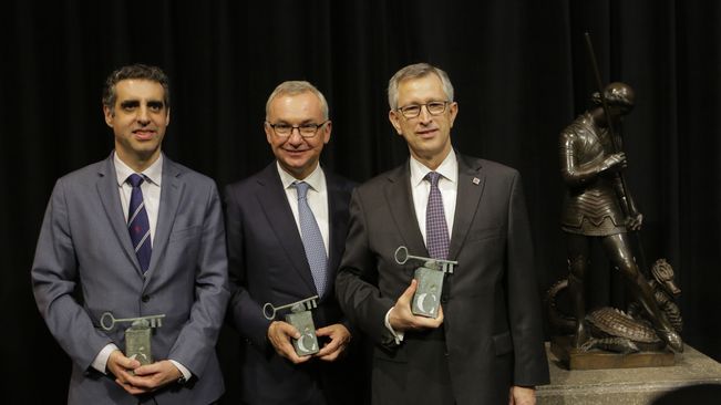 Manel Esteller, Josep Baselga i Joan Massagué, Premi Internacional Catalunya / MANOLO GARCÍA