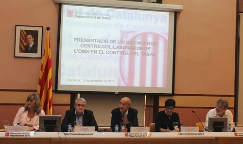 Presentació de l'ICO com a referent de l'OMS en el control del tabac