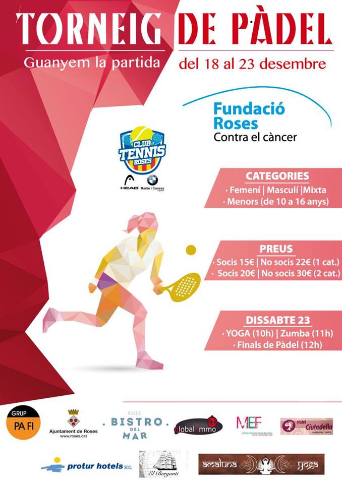 roses contra el cancer padel
