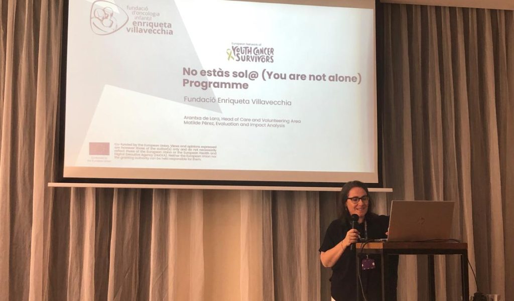 Matilde Pérez explica el programa No Estàs Sol de la Fundació Enriqueta Villavecchia